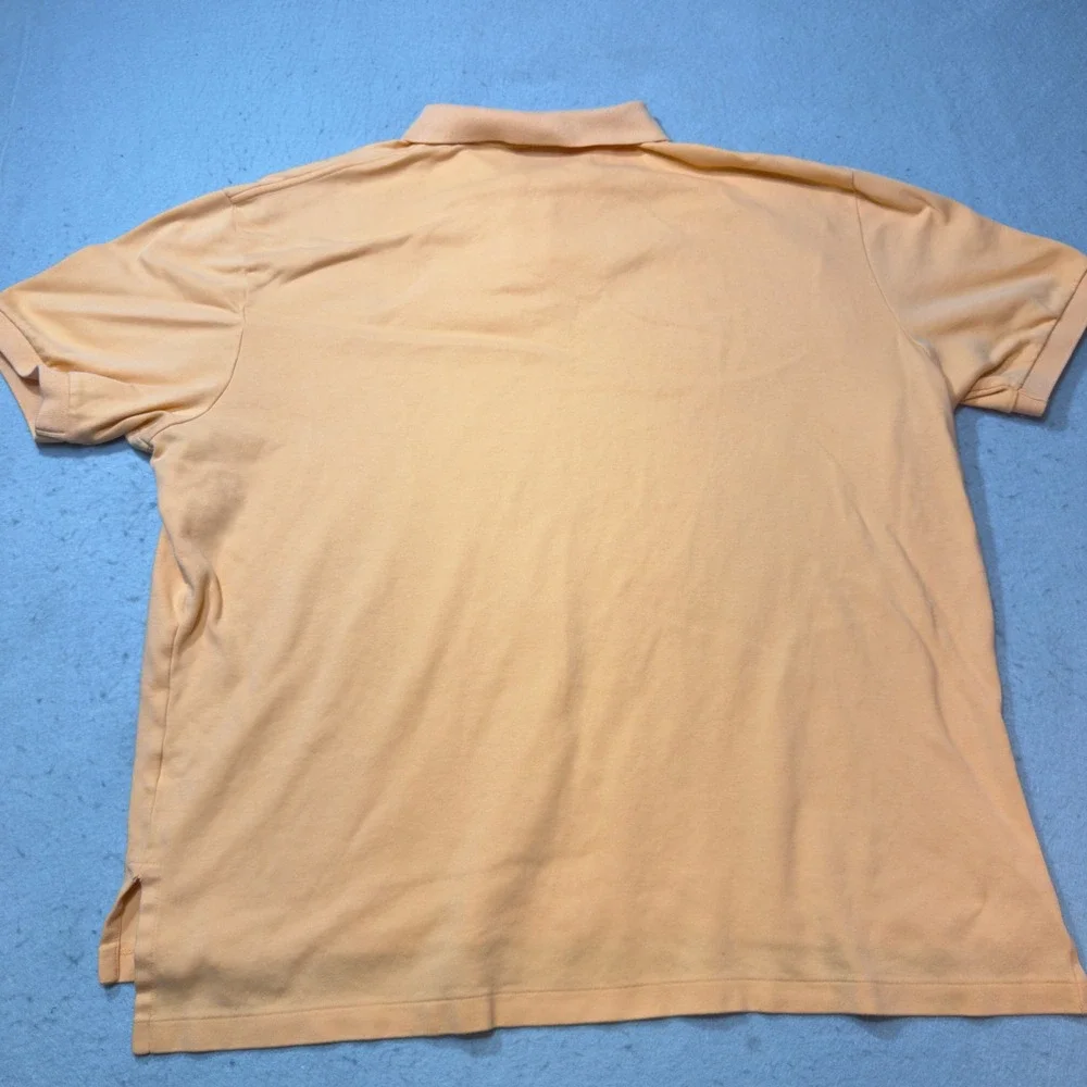 Polo Ralph Lauren Polo Shirt Mens XXL Orange Excellent Short Sleeve Cotton Pique